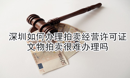 海南如何办理拍卖经营许可证，文物拍卖很难办理吗